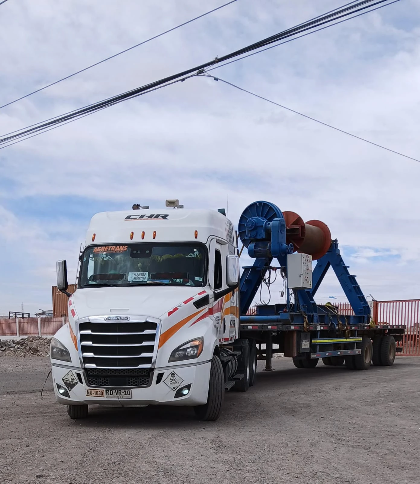 Camión CHR en operación